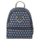 Girls Navy Logo Backpack, 1, hi-res