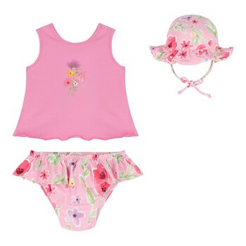 Baby Girls Pink Swim Set