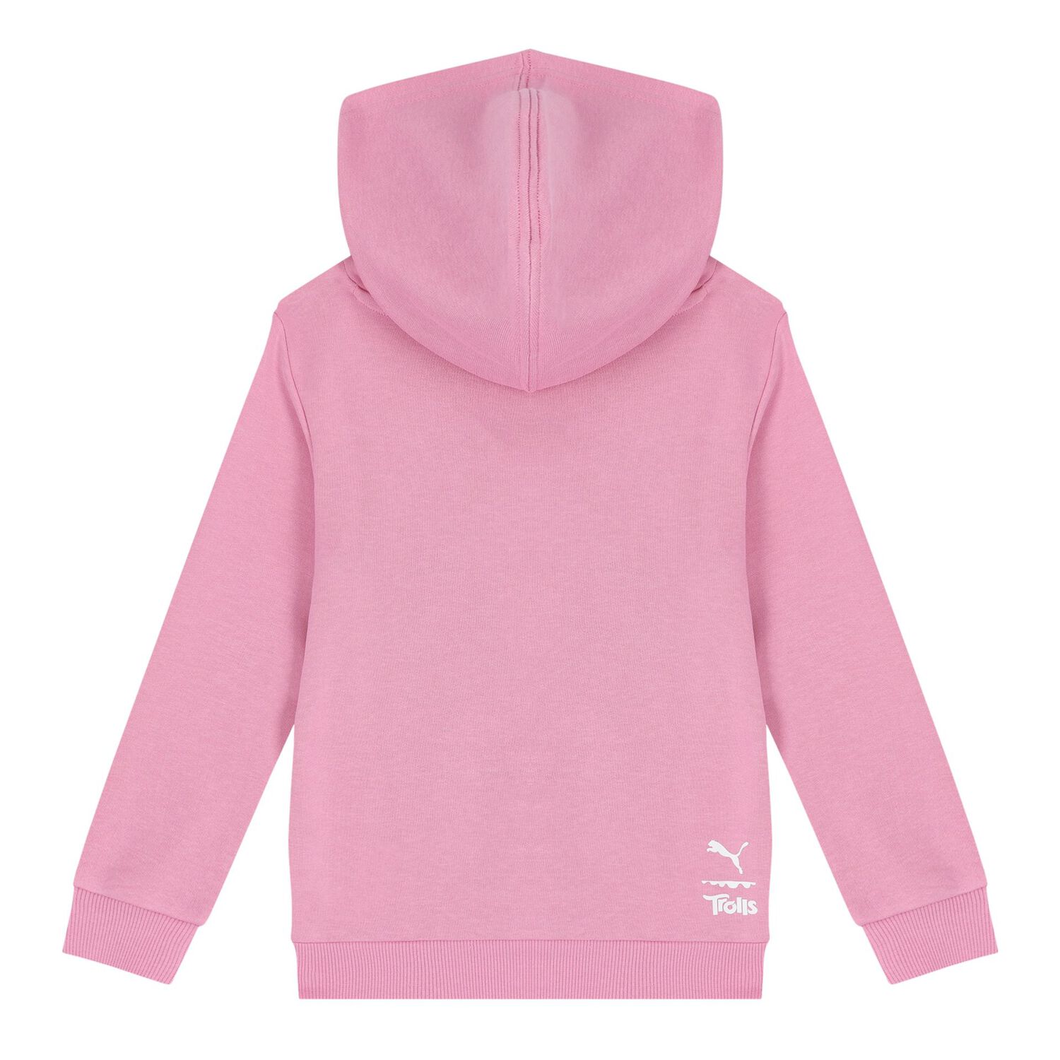Girls Pink Trolls Logo Hooded Top, 2, hi-res image number null