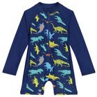 Younger Boys Blue Sun Suit, 1, hi-res