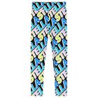 Girls Black Logo Leggings, 1, hi-res