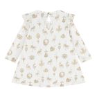 Baby Girls White Carousel Dress, 1, hi-res