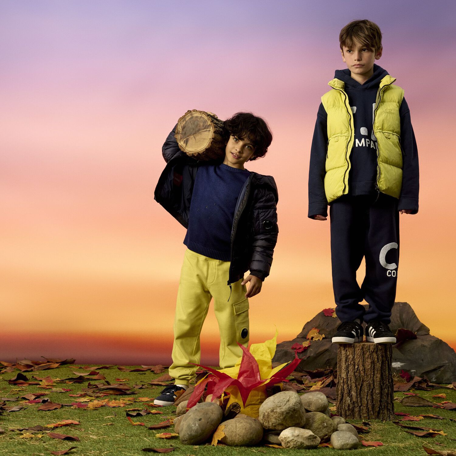 Boys Blue Logo Hooded Top, 1, hi-res image number null