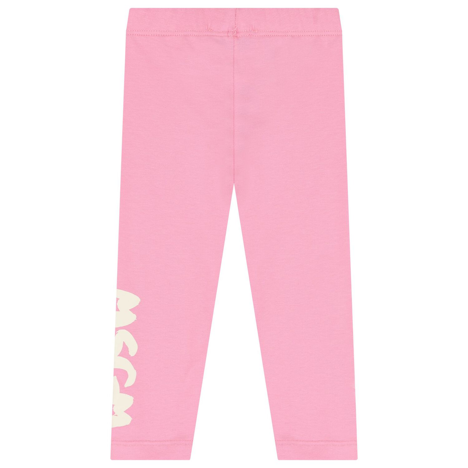 Younger Girls Pink Logo Leggings, 1, hi-res image number null