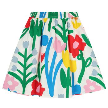 Girls Multi-Coloured Floral Skirt