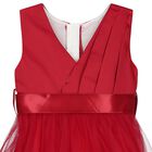 Girls Red Ruffle Tulle Dress, 1, hi-res