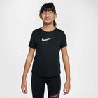 Girls Black Logo T-Shirt, 1, hi-res