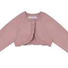 Younger Girls Pink Knitted Cardigan, 5, hi-res