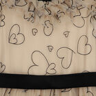 Girls Beige & Black Tulle Dress, 1, hi-res