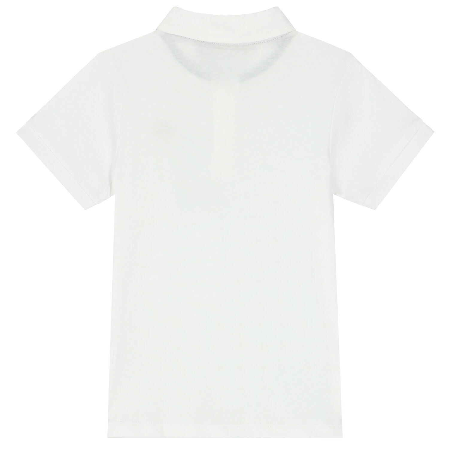 Boys White Logo Polo Shirt, 1, hi-res