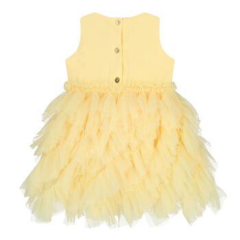 Baby Girls Yellow Tulle Ruffles Dress