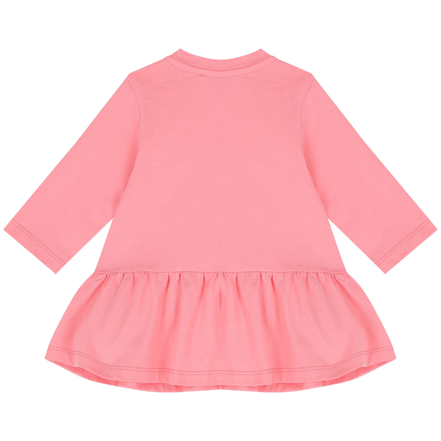 Younger Girls Pink Logo Dress, 1, hi-res image number null
