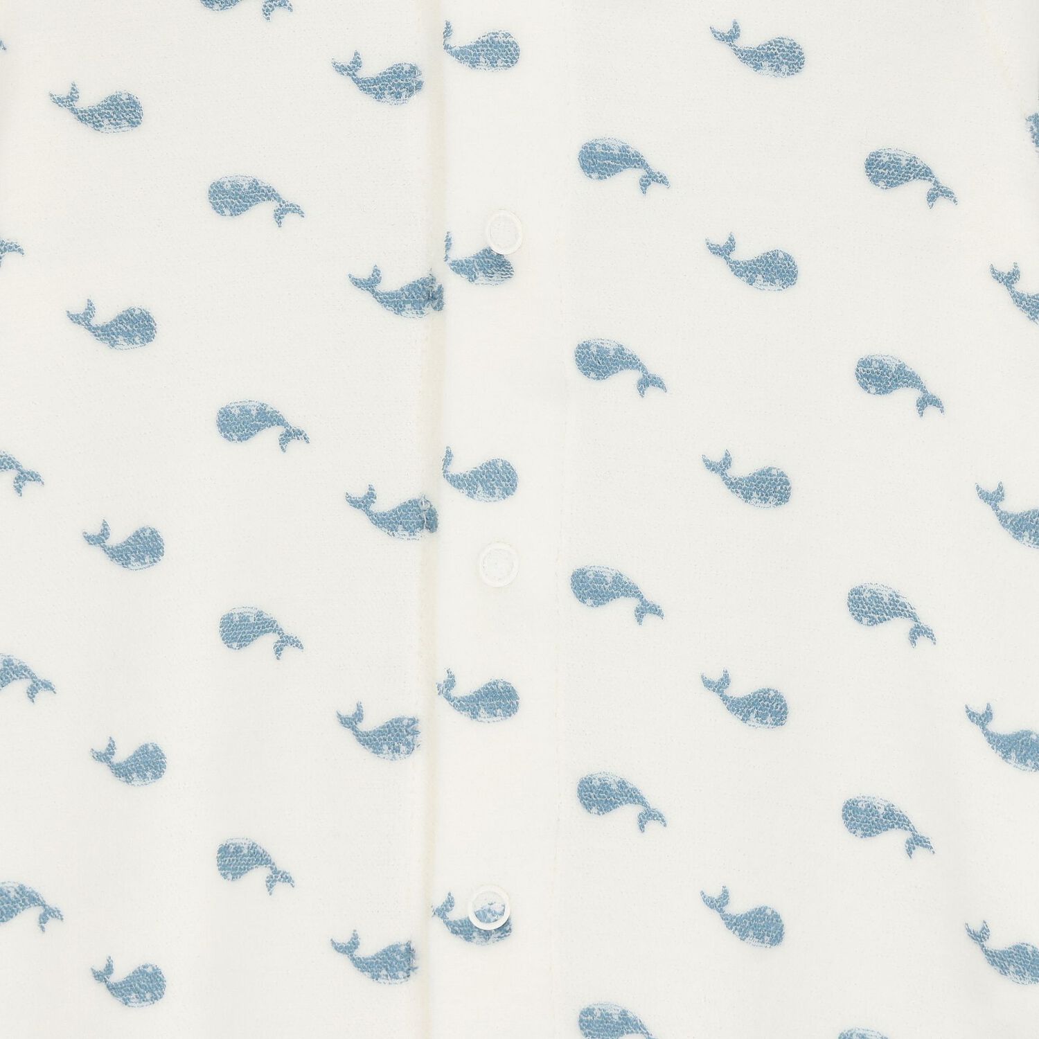 Ivory Whale Babygrow, 1, hi-res