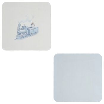 Baby Boys Blue Teddy Bear Muslin Swaddles ( 2-Pack )