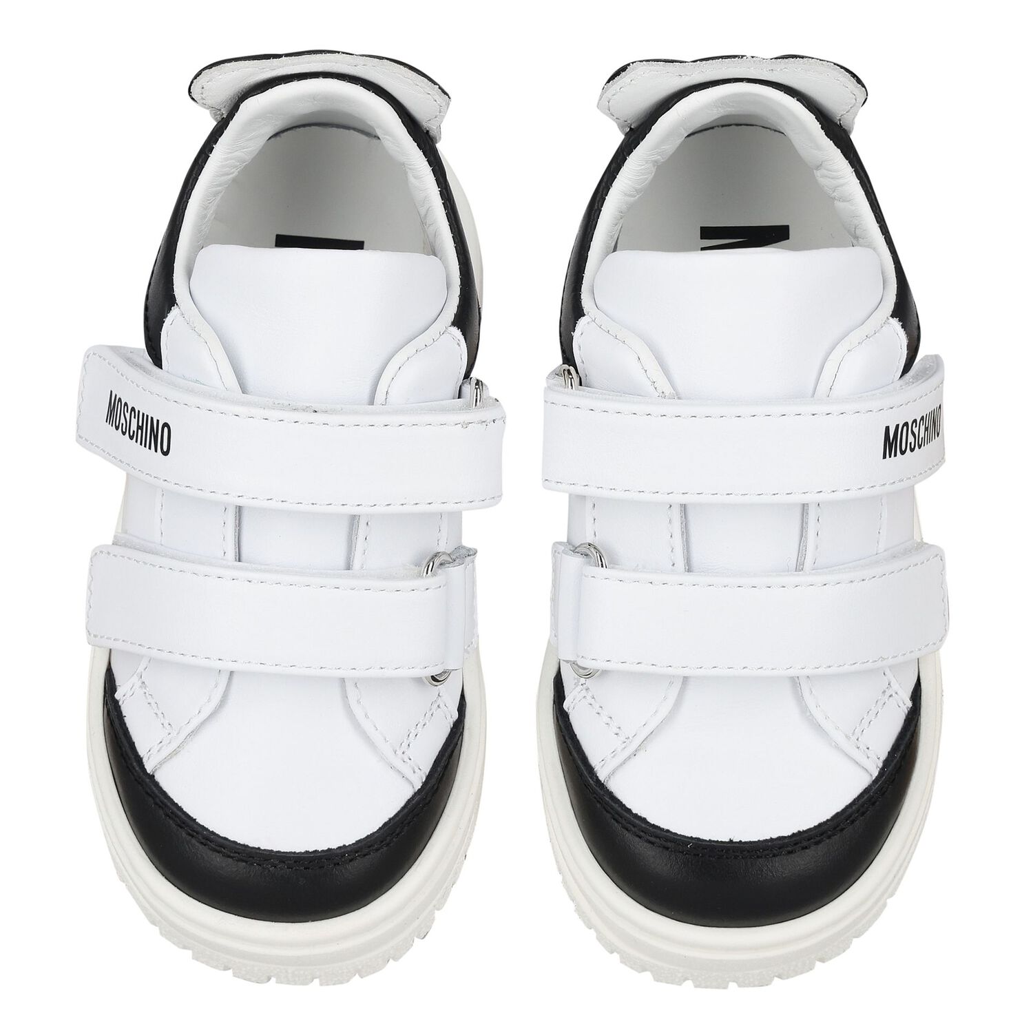 Black & White Teddy Bear Trainers, 1, hi-res
