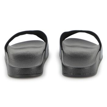 Boys Black & Silver Logo Sliders