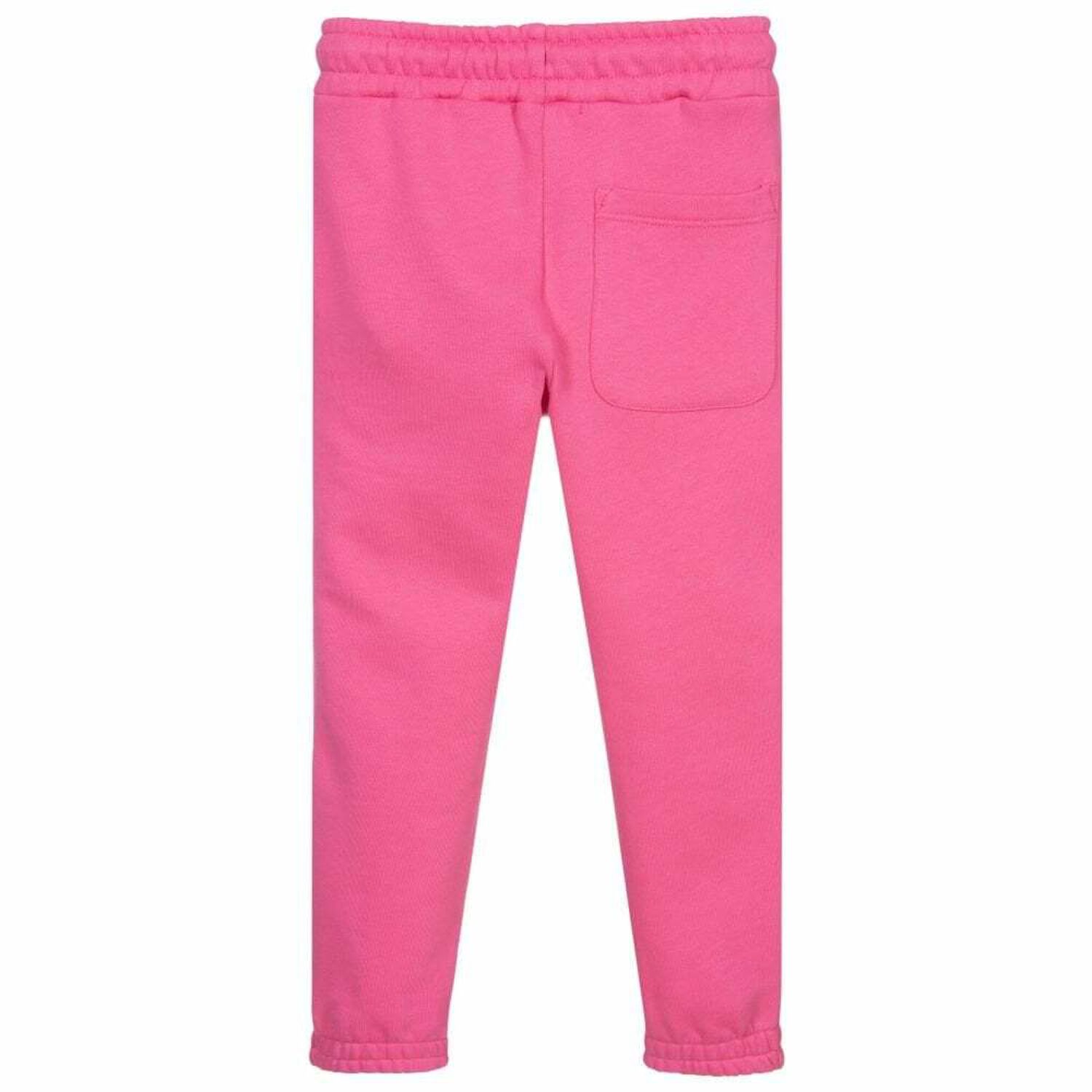 Girls Pink Logo Joggers, 1, hi-res