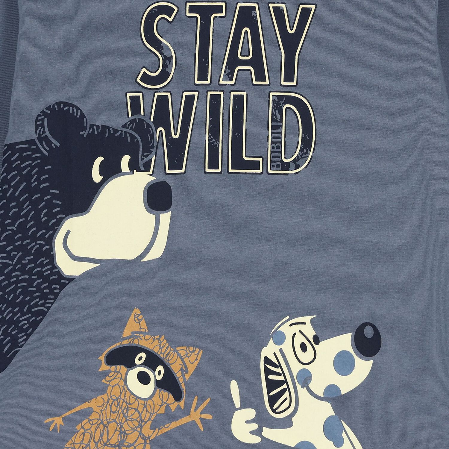 Boys Blue Bear Long Sleeeve Top, 1, hi-res