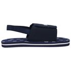 Boys Navy Blue Logo Sandals, 3, hi-res