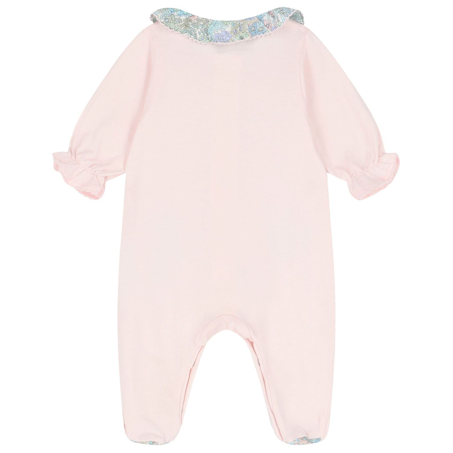Baby Girls Pink & Blue Liberty Babygrow, 3, hi-res