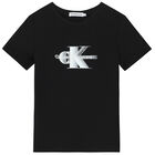 Boys Black Logo T-Shirt, 2, hi-res