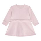 Baby Girls Pink Velour Dress, 1, hi-res