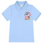 Boys Blue Mickey Mouse Disney Polo Shirt, 1, hi-res