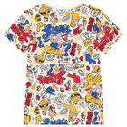 Boys White Logo T-Shirt, 2, hi-res