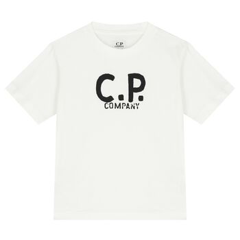 Boys White Logo T-Shirt
