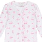 Baby Girls White & Pink Ready To Dance Babygrow, 1, hi-res