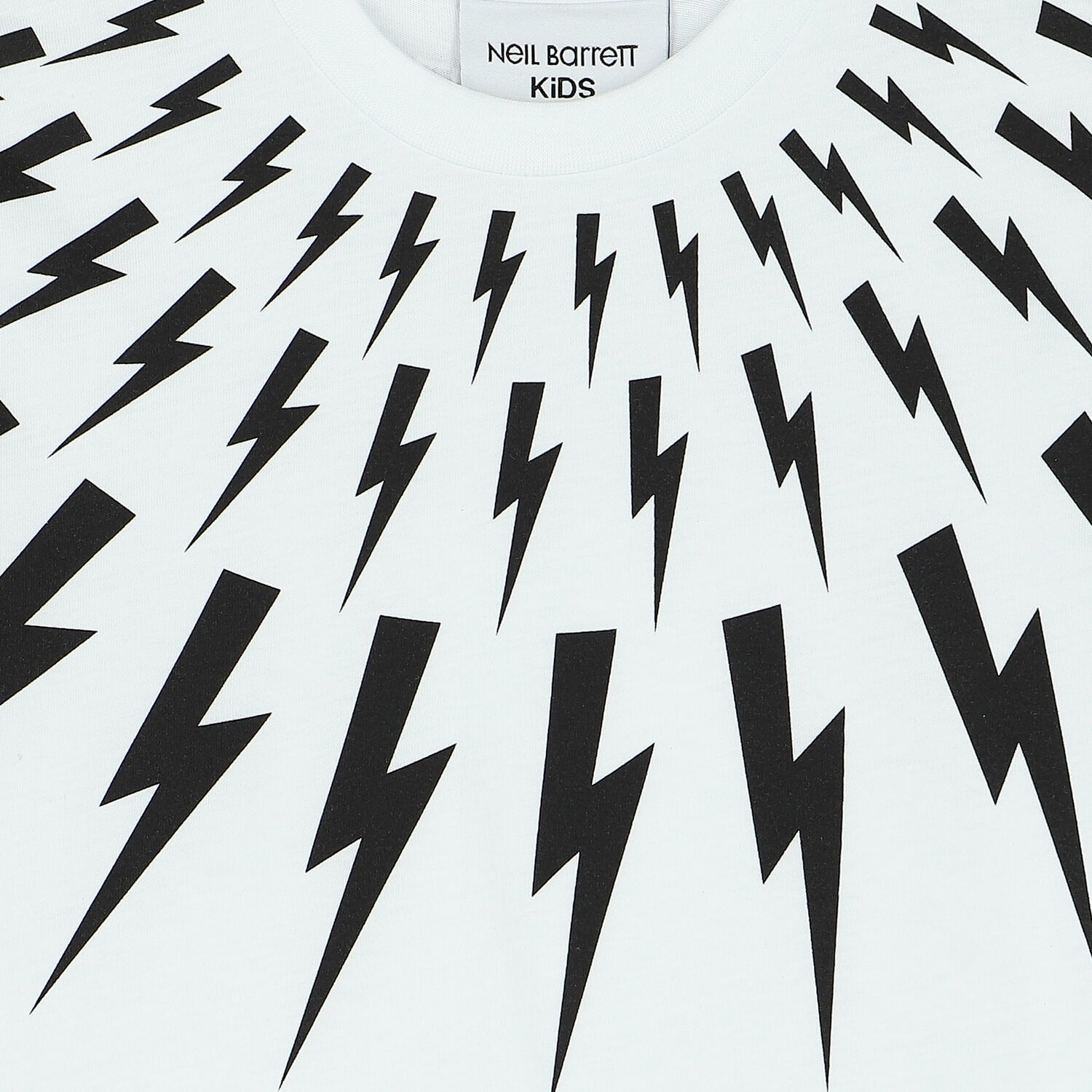 Boys White & Black Thunderbolt T-Shirt, 3, hi-res