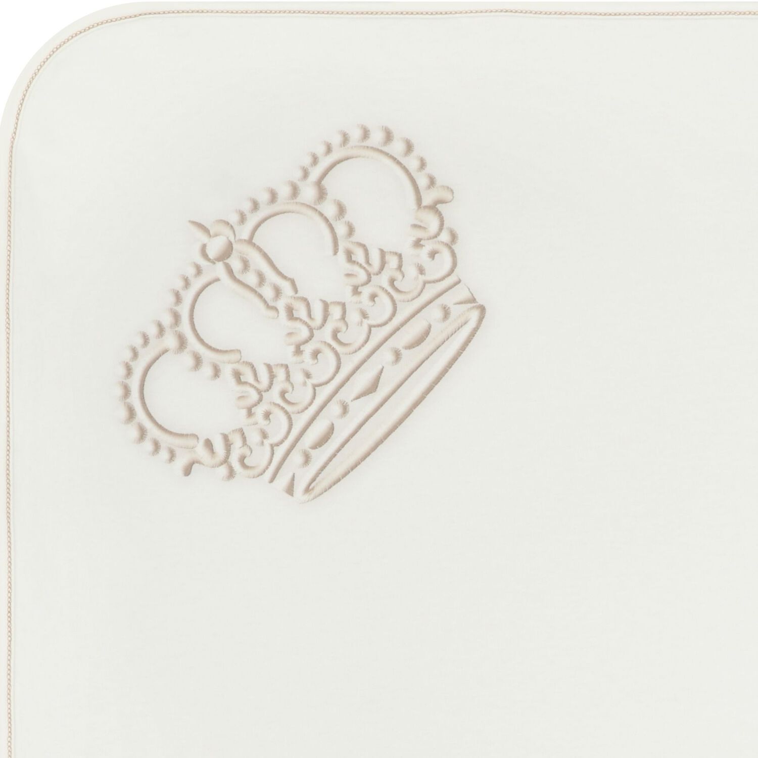 Baby Boys Ivory Crown Blanket & Hat Set, 1, hi-res image number null