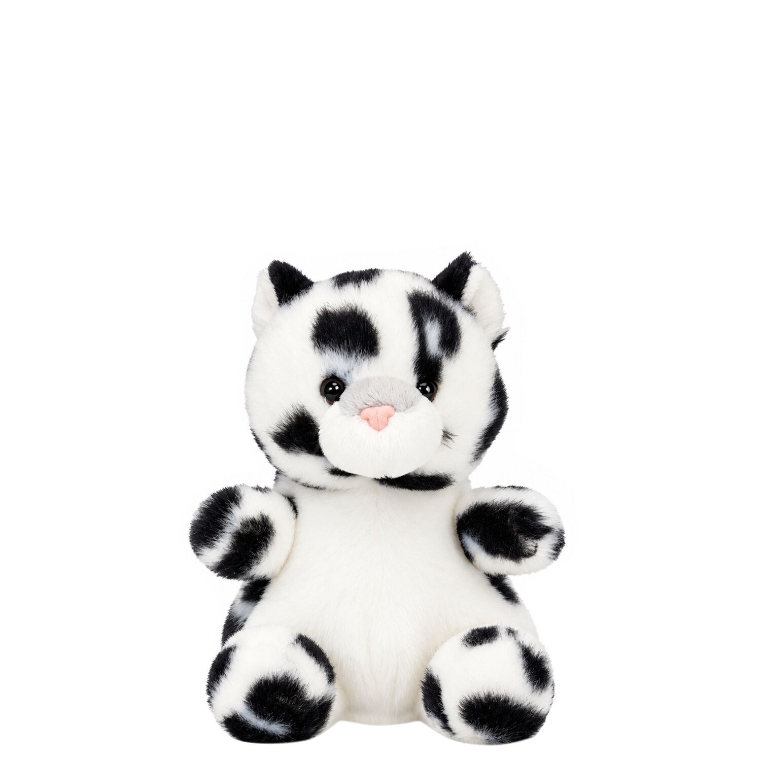 Palm Pals White & Black Kaia Snow Leopard Soft Toy ( 13CM ), 1, hi-res