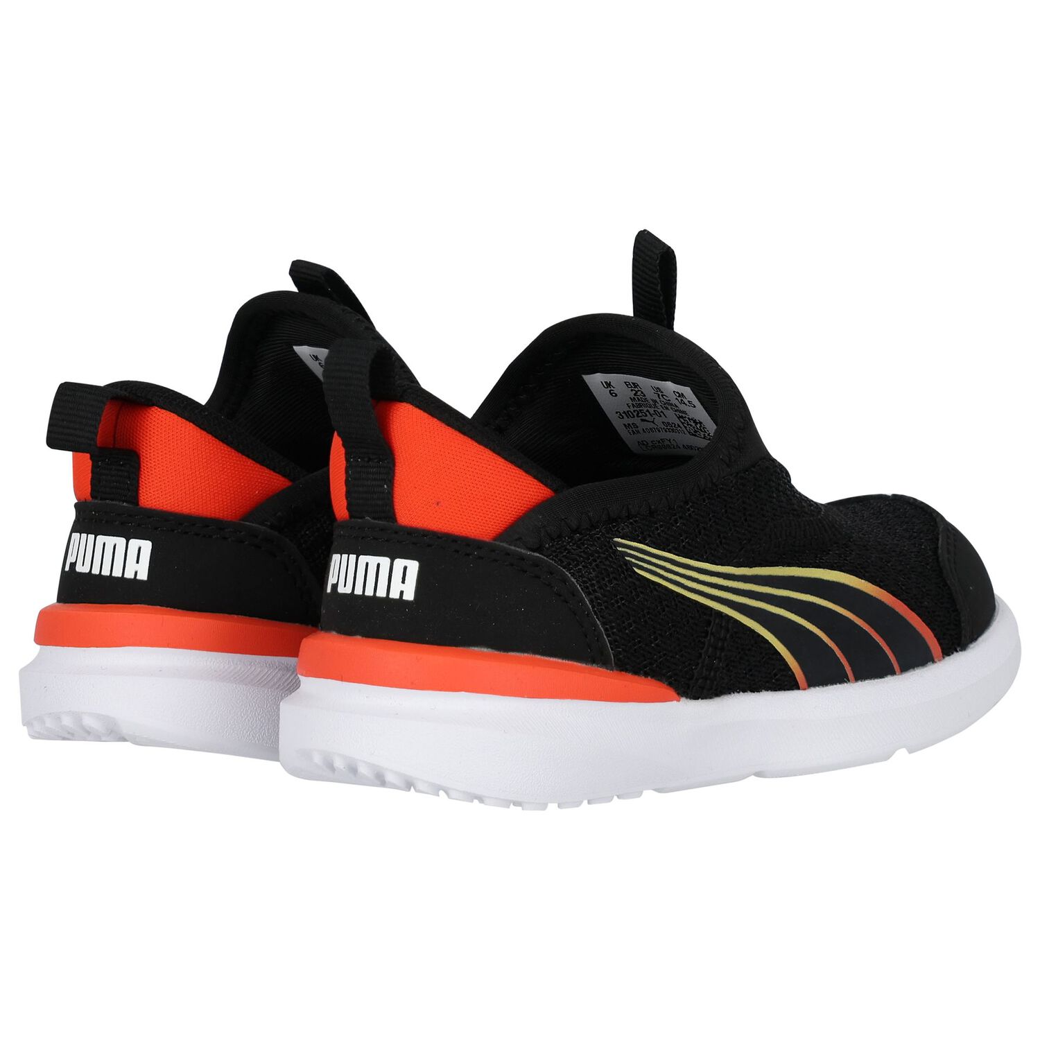 Black Kruz Sliptech Trainers , 1, hi-res