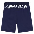 Boys Navy Jersey Shorts, 1, hi-res