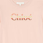 Girls Pink Logo Dress, 1, hi-res
