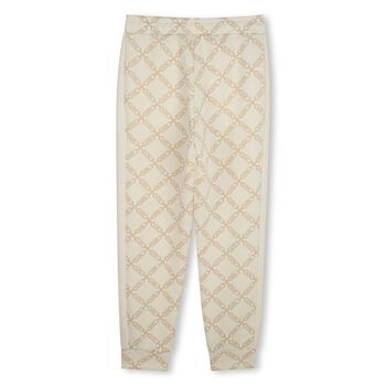 Girls Ivory Logo Joggers