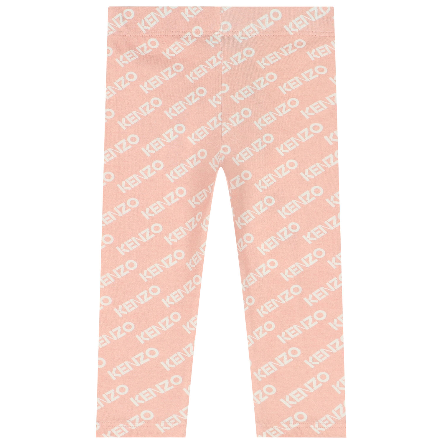 Younger Girls Pink Logo Leggings, 1, hi-res