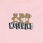 Younger Girls Pink Teddy Bear Logo T-Shirt, 2, hi-res