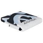 Baby Boys White & Navy Blue Logo Blanket, 2, hi-res