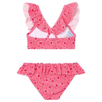 Girls Pink Crab Bikini