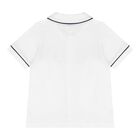 Baby Boys White & Navy Blue Shorts Set, 1, hi-res