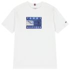 Boys White Logo T-Shirt, 1, hi-res
