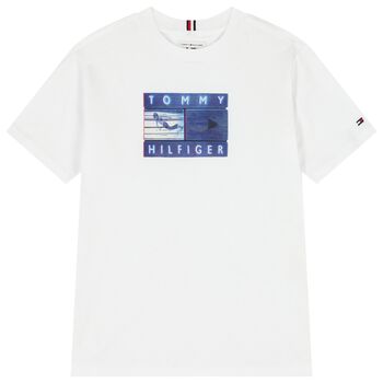 Boys White Logo T-Shirt