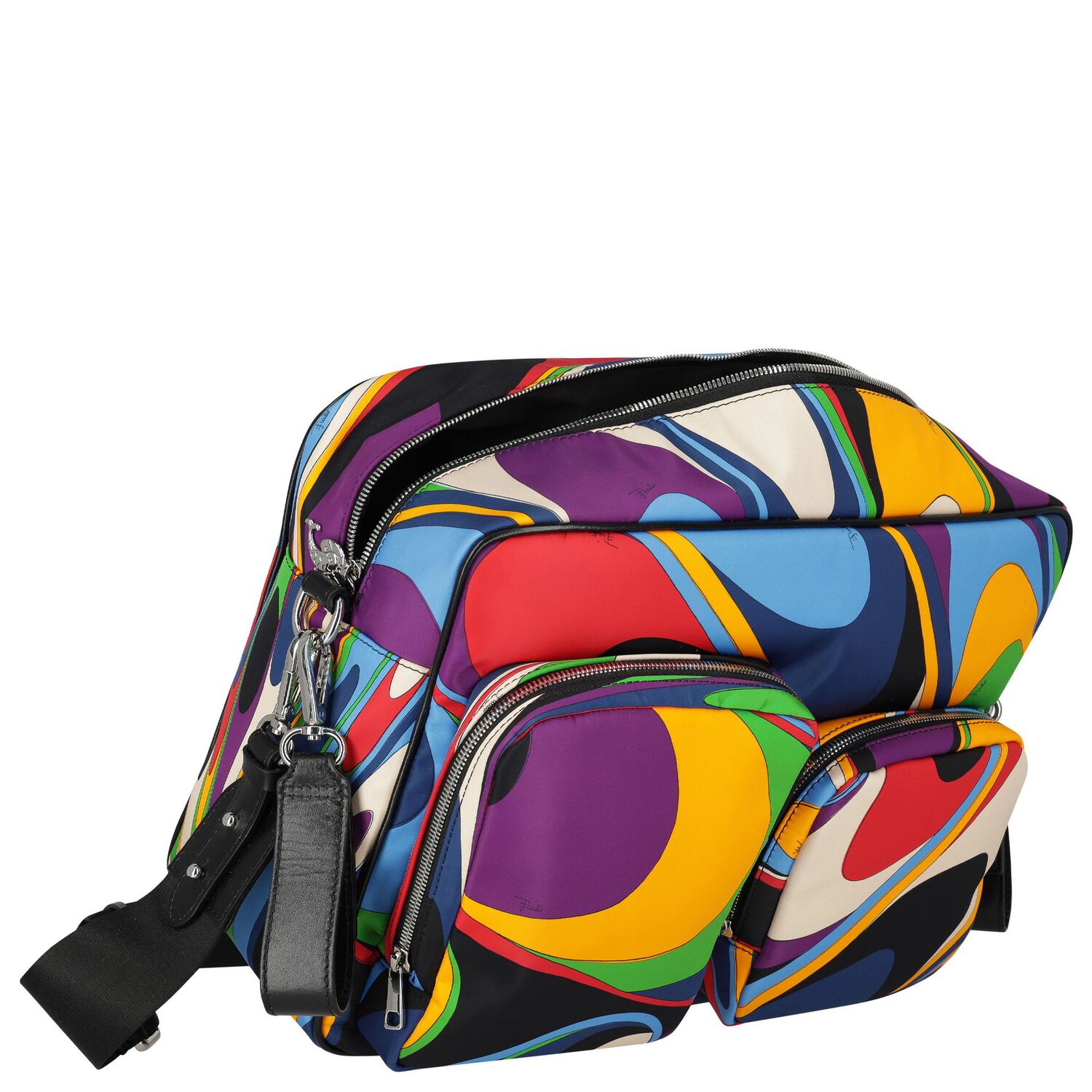 Black & Purple Onde Baby Changing Bag, 1, hi-res image number null