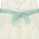 Girls Ivory Floral Tulle Dress, 1, hi-res