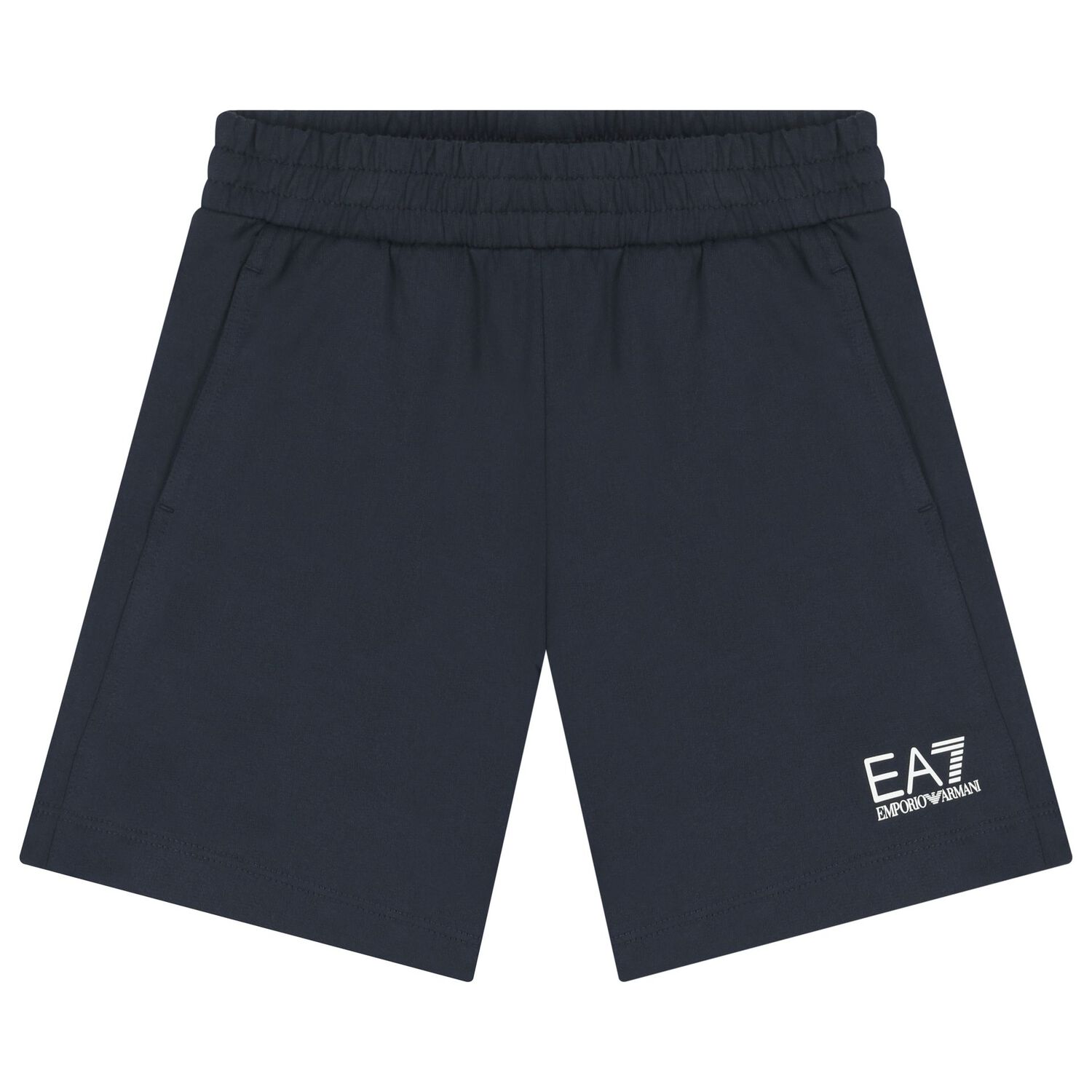Boys Blue & Navy Blue Logo Shorts Set, 3, hi-res