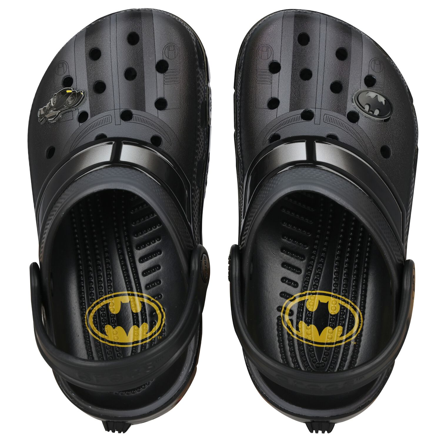 Black Batman Classic Clogs Sandals, 1, hi-res