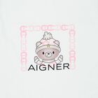 Baby Girls White & Pink Teddy Bear Logo Blanket, 3, hi-res