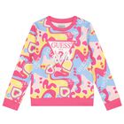 Girls Multi-Coloured Logo Sweatshirt, 2, hi-res